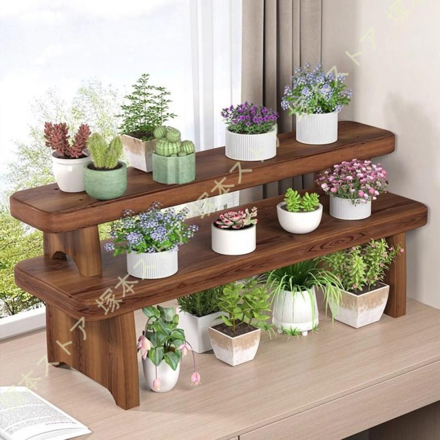 プランター台 花台 ガーデンベンチ フラワースタンド ウッドベンチ 屋外 玄関ベンチ 階段 植物台 プランタースタンド 多肉植物 園芸ラック 観葉植物 ベランダ