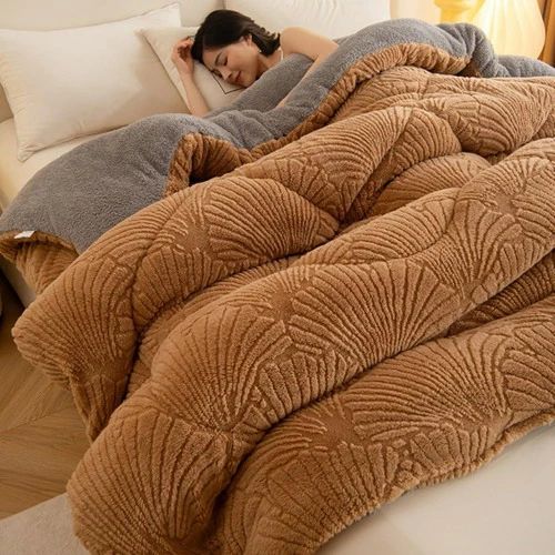 掛けふとん 両面使える かけぶとん シングル 裏シープ 厚手 リバーシブル 無地 秋冬用 ボア布団 蓄熱保温 発熱 防カビ 毛抜けない 洗える ふわふわ 静電気防止 北欧 雲に包まれる インテリア 2