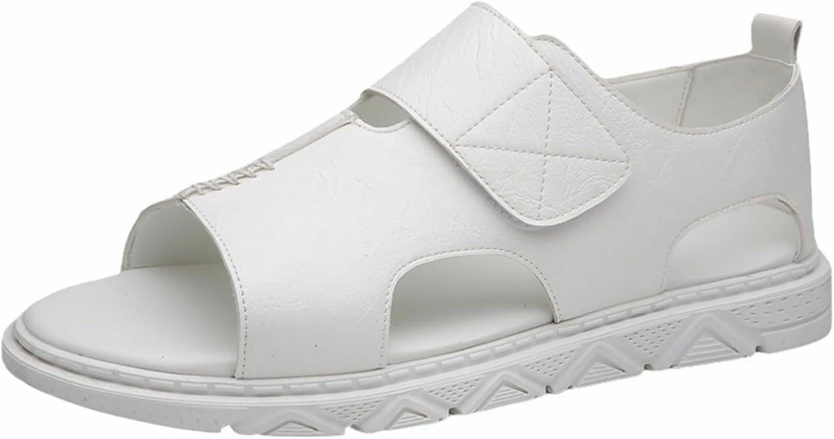 メンズ 革サンダル ファッションサンダル ベルクロ フラット 外履き シンプル 滑り止め スポーツサンダル 蒸れない 歩きやすい ドライバーズシューズ 夏 ビーチサンダル コンフォート