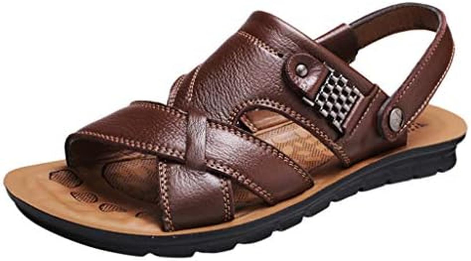 サンダル メンズ 外履き 滑らない スポーツサンダル メンズ エアーサンダル 本革 さんだる マジックテープ 人気 しゃれ アウトドアサンダル かかとあり アウトドア 速乾 男性用 歩きやすい 滑り止