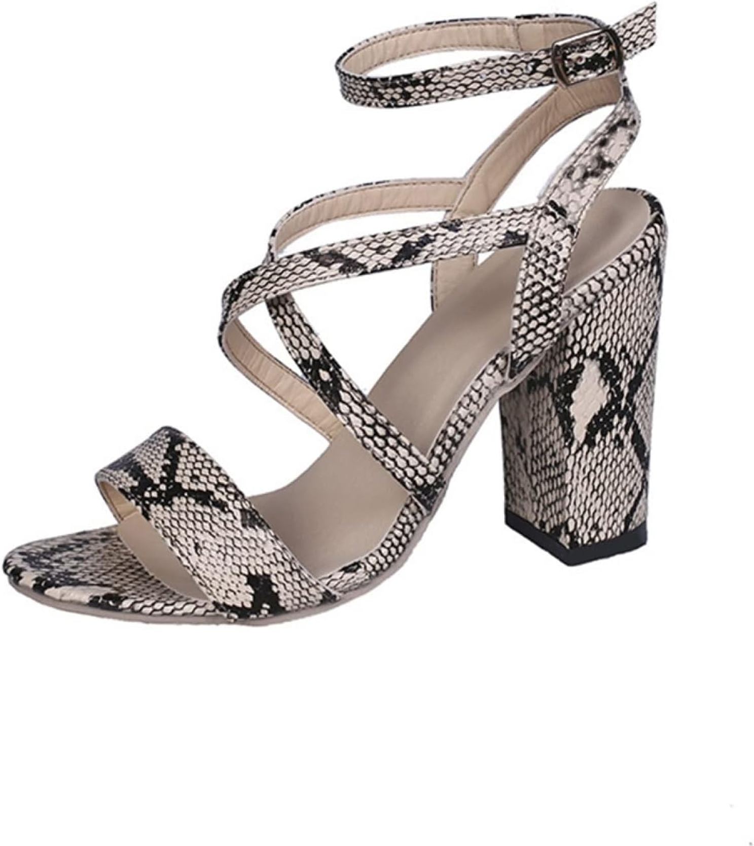 ハイヒール サンダル ストラッ サマーブーツ レディース ブーツパイソン ブーティ 歩きやすい ブーサン 通気性 チャンキーヒール おしゃれ セクシー 美脚エレガント キャバ レディースシューズ