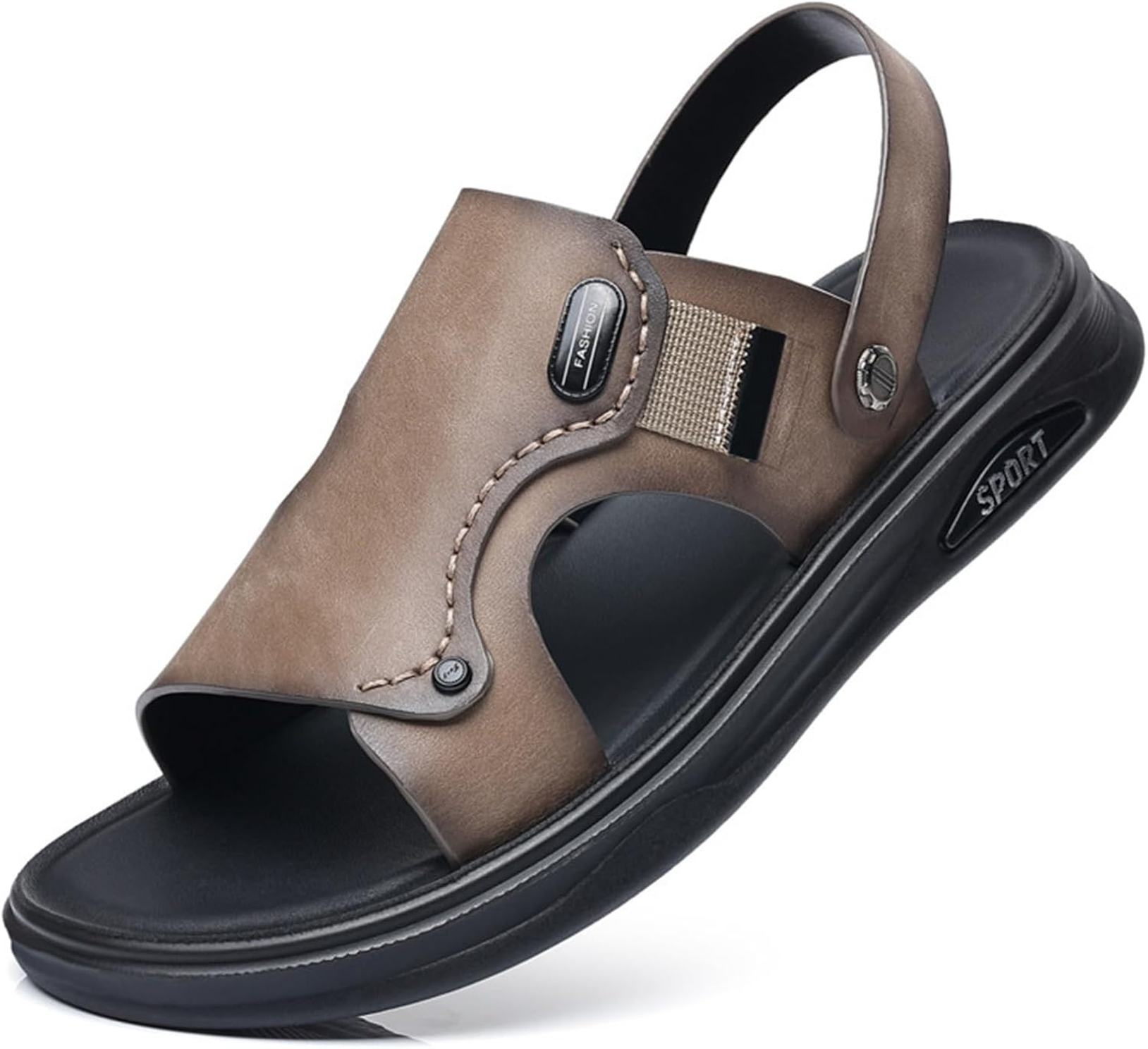 ビーチサンダル メンズ 2way スリッパ アウトドアサンダル コンフォート レザーサンダル 夏用 通気 アウトドア 軽量 滑り止め ドライビングシューズ 撥水 おしゃれ 大きいサイズ 男性