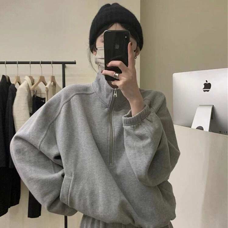 シンプル ゆった 韓国風 40代 部屋着 運動着 30代 女子 カジュアル 20代 10代 お出かけ ルームウェア 無地 上下セット