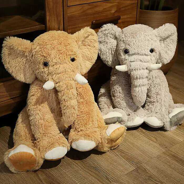 ぞう ぬいぐるみ 抱き枕 ゾウ だきまくら ぬいぐるみ 動物 おもちゃ ソフトトイ フ...
