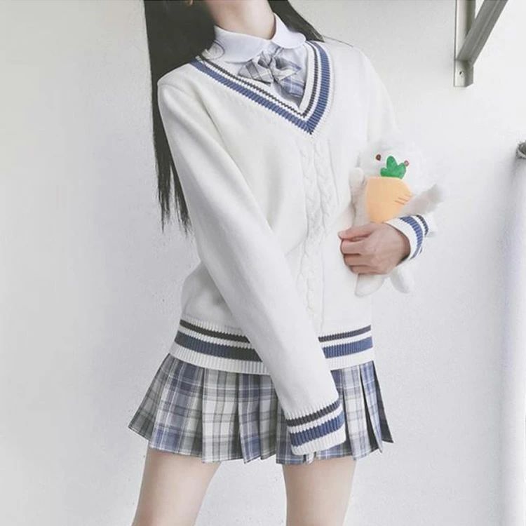 JK制服 制服 セット 長袖 上下セット 女の子 スーツ ニットカーディガン チェックスカート 学生服 制服セット 女子高校生 高校生制服 女子高生 卒業式 入学式 送料無料