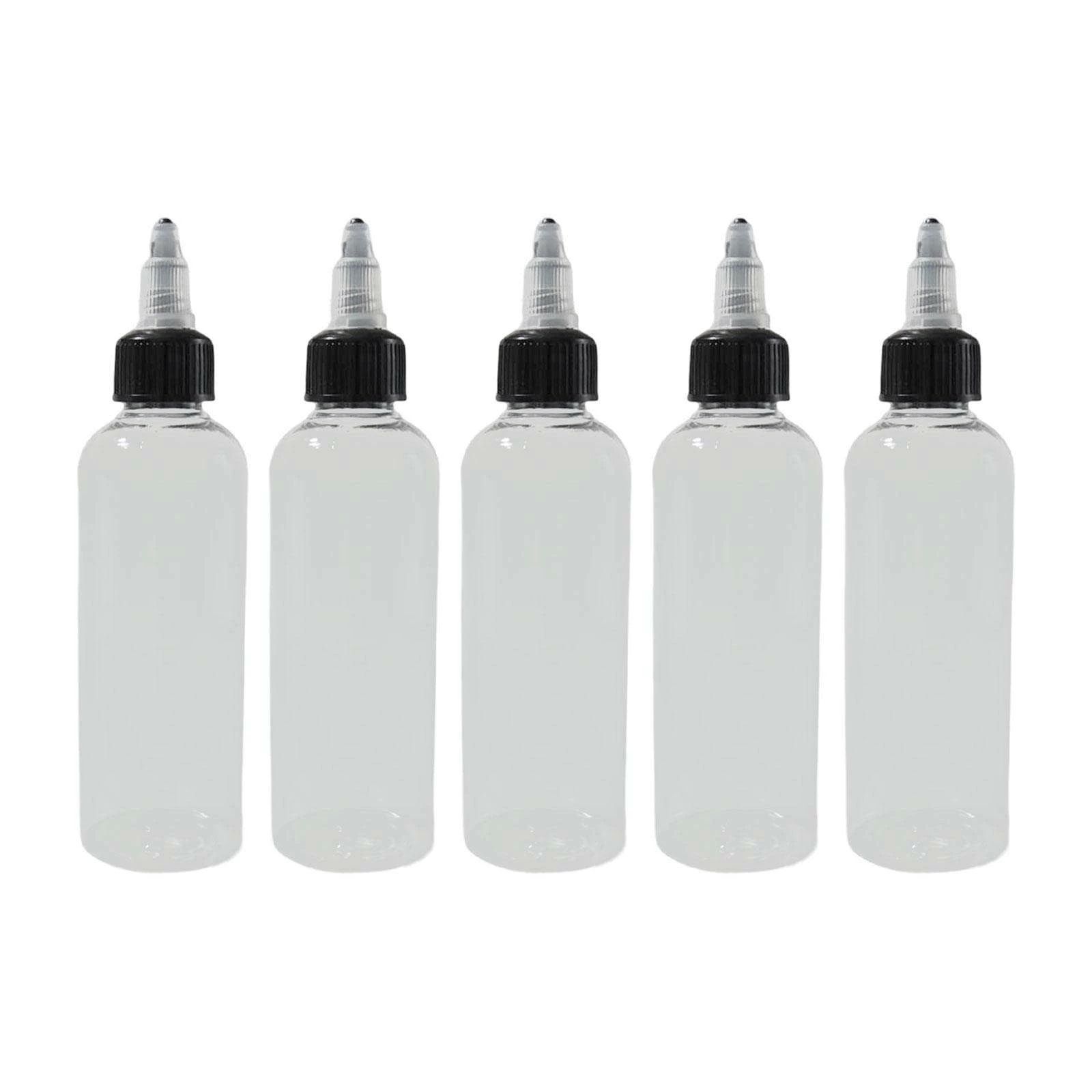 5 個のペット空ボトルディスペンサー容器再利用可能なトラベルボトルツイストキャップとペイントボトル..