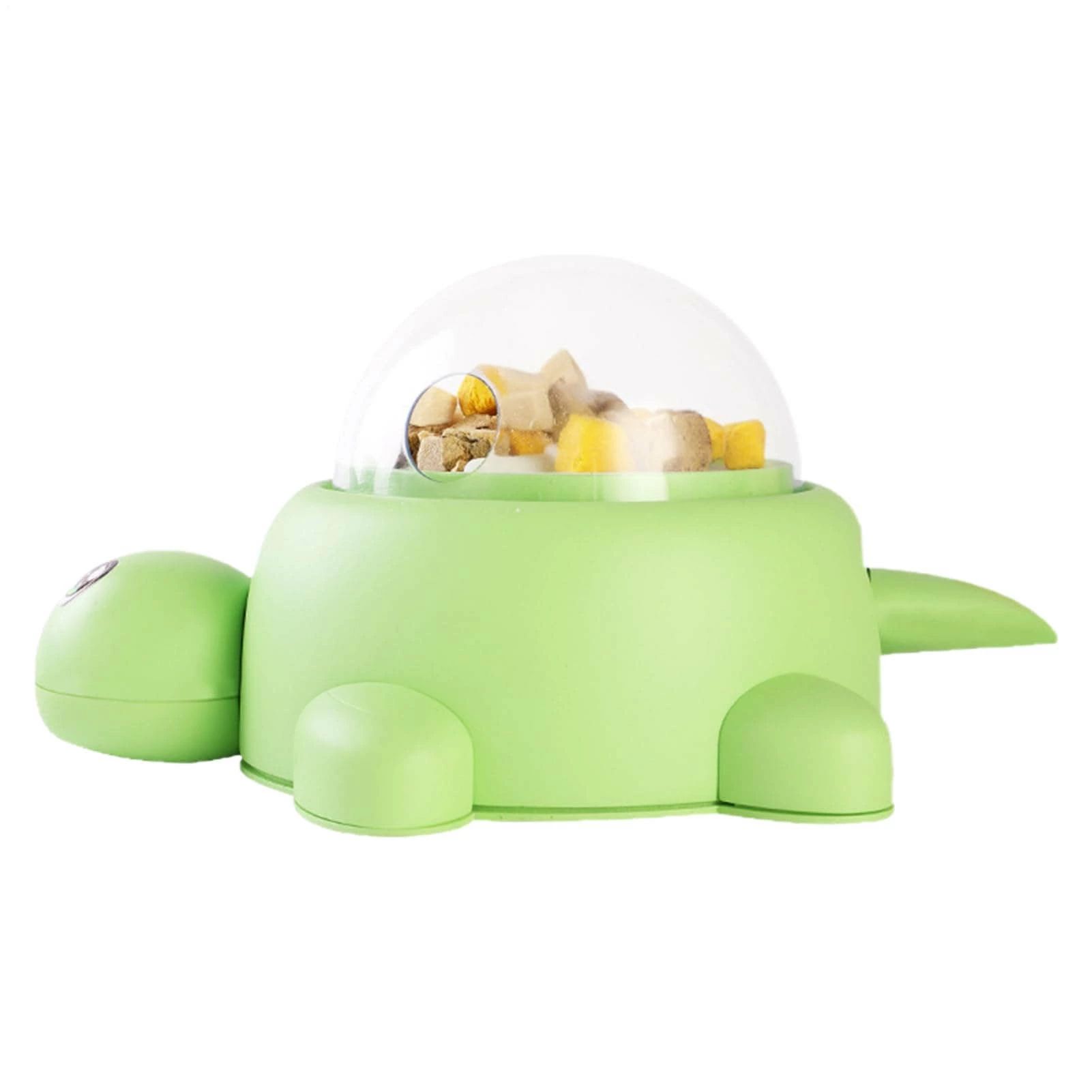 ドッグトリートディスペンサー カメ型犬用パズルフィーダー - 室内用 子犬知育玩具 おやつボールパズル 行動活性化 ストレス軽減