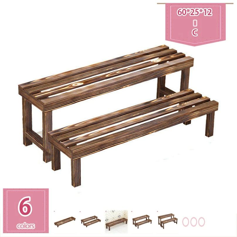 花台 フラワースタンド 木製 フラワーラック 花瓶台 鉢置き台 観葉植物 飾り台 植木鉢スタンド 玄関置物ラック アンティーク風 室内 チーク家具 木製花台 四角 鉢置き 鉢スタンド holosbird-goods1