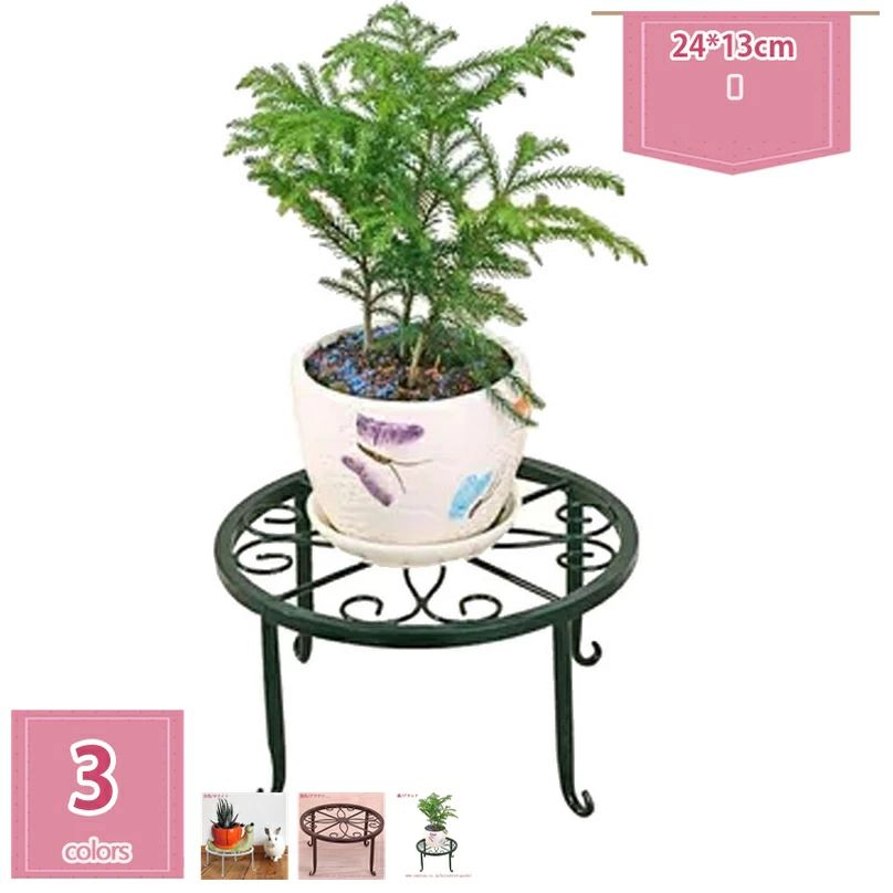 プランター置き アイアンフラワースタンド アンティーク調なデザインの アイアン フラワースタンド 3個組 花台 植木鉢 観葉植物 置き台 プランタースタンド 鉢台 雑貨 ガーデニング 鉢置き holosbird-goods1
