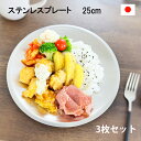 【新商品】ステンレス 皿 3枚セット 日本製 燕三条 プレート 料理 盛り付け 食事 パスタ 餃子 喫茶 業務用 高級感 レトロ ランチ 小判皿 食器 おしゃれ カレー オムライス カフェ 薄い 平皿 中皿 23cm 洋食 喫茶店 ワンプレート 一人用 喫茶 映え