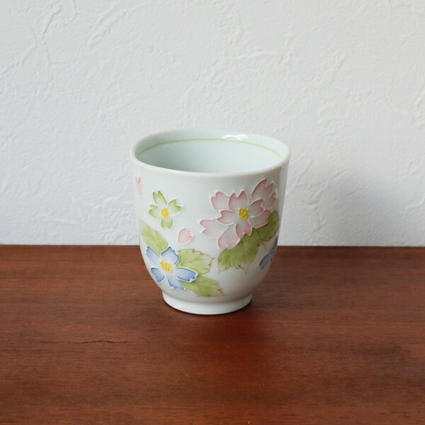 Rakuten - 有田焼　一珍八重桜　渕切コップ　4-087