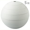 【送料無料】有田焼 李荘窯 珠型五段重 白磁千段