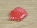 和食器 カメの箸置・レッド 箸置き 置き物 美濃焼 縁起物 カラーバリエーション 小物 陶器