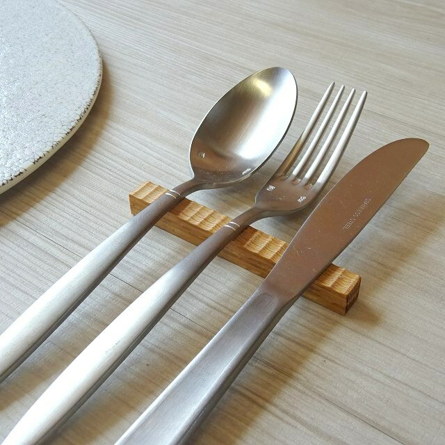 天然木製 ソリッド カトラリーレスト（箸とスプーン置き） マホガニー Cutlery Rest おしゃれ かわいい はしおき