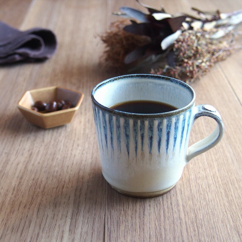 【10%OFF】 塗分十草 マグカップ マグ カップ 十草 ブルー 青 ホワイト 白 おしゃれ オシャレ カフェ