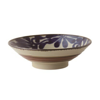 やちむん風 琉球 るり 唐草 8.0めん鉢のサムネイル