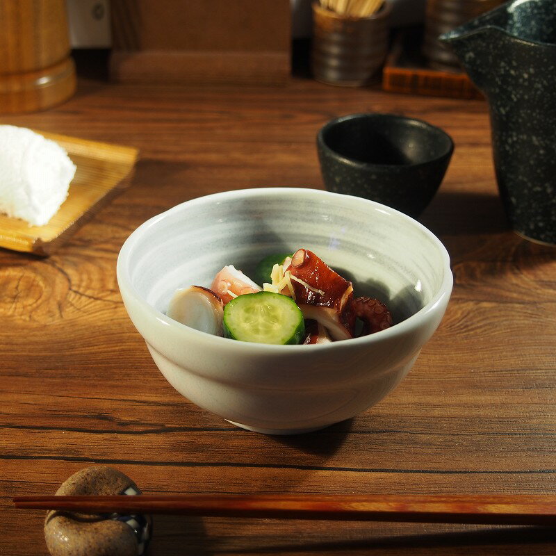 和食器 小鉢 グレー渦 12cm たこぶつ 煮物 酢の物 和え物 ミニ鉢 居酒屋 居酒屋メニュー おうち居酒屋 ..