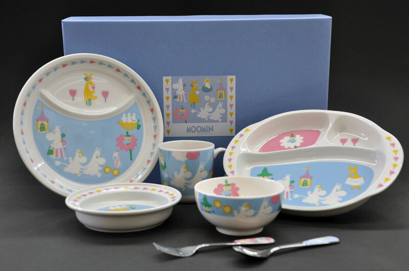 ムーミン(Moomin]7ピースセット(パステル)[子供食器][こども食器][お祝い][出産祝...