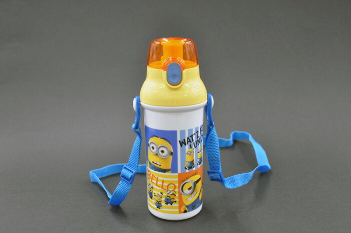 ★SALE10％OFF★ミニオンズ(Minions)直飲みプラワンタッチボトル(水筒)ランチ/スポーツボトル/子供【食洗機対応】【食器洗い乾燥機OK】