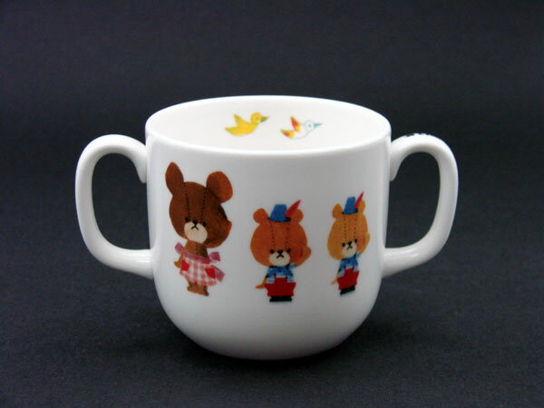 ナルミ(鳴海製陶[NARUMI])くまのがっこう両手付マグ食器/幼児/園児/子供/こども御祝/内祝/誕生日/記念品/プレゼントギフト/贈り物/かわいい/おすすめ/カップ【食洗機OK】【電子レンジ】【日本製】のサムネイル