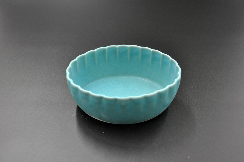 瀬戸焼　HANA bowl花ボウル(くじゃくあお) [Ф13.7cm] 「楕円鉢/オーバルボウル」花(Hana) aito製作所 アイトー食洗機・電子レンジOK！【日本製】