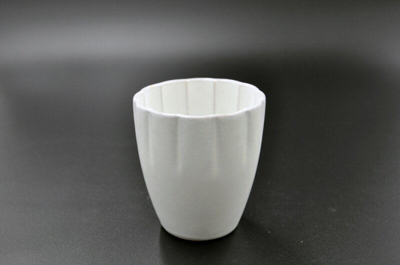 乐天商城 - 瀬戸焼　HANA 花カップ(ぎんはく) [300ml]花(Hana) aito製作所 アイトー[フリーカップ][ゆのみ][コップ][タンブラー]食洗機・電子レンジOK！【日本製】