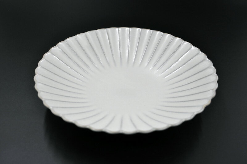 瀬戸焼　HANA DISH花皿(ぎんはく) L [Ф23cm]花(Hana) aito製作所 アイトー食洗機・電子レンジOK！【日本製】
