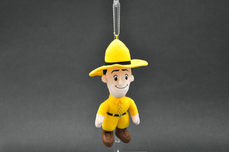 キュリアス・ジョージぬいぐるみキーホルダー　パペット 黄色い帽子のおじさん 『おさるのジョージ』NHK誕生日/お祝/御祝/ギフト/プレゼント/贈り物/人気/子供/大人/クリスマス/おすすめ/かわいい/敬老の日/ハロウィン/可愛い/ぬいぐるみ/こども