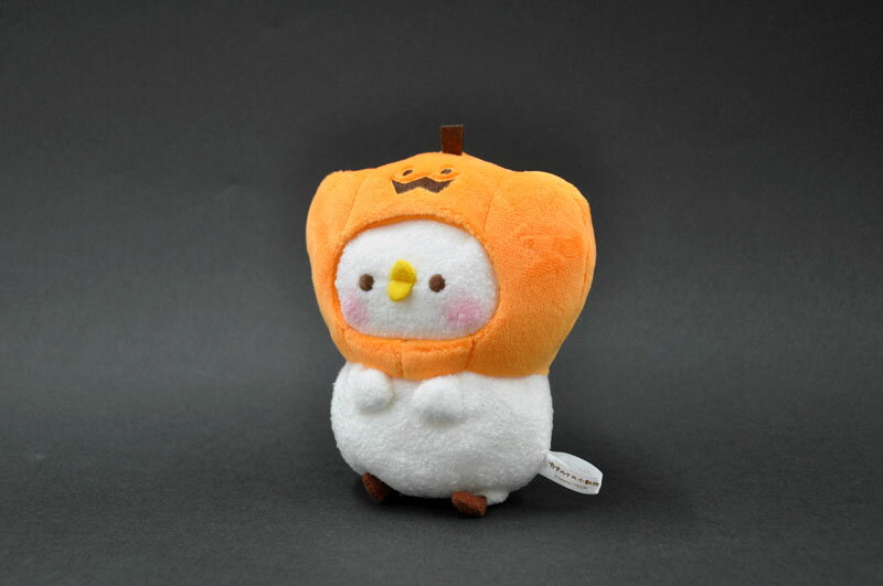 乐天商城 - カナヘイの小動物かぼちゃをかぶったピスケ [ぬいぐるみ][カナヘイぬいぐるみ][ハロウィン][ハロウィーン][Halloween]【ピスケ＆うさぎ】かわいい/仮装/鳥/とり/トリ/人気/プレゼント/お祝/御祝/誕生日/クリスマス/インテリア/雑貨/人形/飾り/ディスプレイ