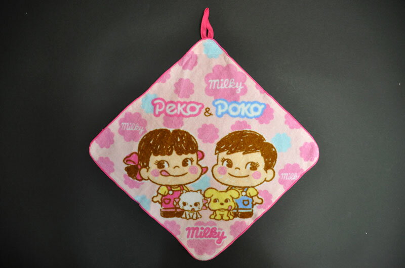 【ループ付きタオル】【メール便対応】(3枚まで！同梱OK！柄違いもOK！)「ペコ＆ポコ」ループタオル201..