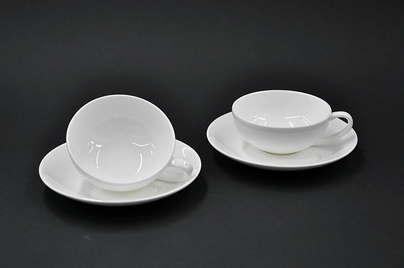 [NIKKO(ニッコー)]柳宗理ボーンチャイナシリーズペアティーカップ&ソーサー [碗皿][ペア][紅茶碗][紅茶][ハーブティー][アールグレイ][ダージリン][食器]FINE BONE CHINA(ファインボーンチャイナ)NIKKO SINCE1908