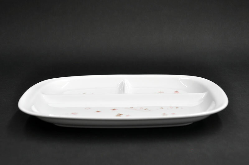 わたしの器のノリタケ子供食器 ライトステップランチ皿[仕切り皿](ピンク)/ベビー｜アングル3