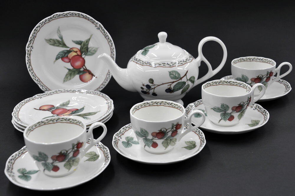 【期間限定品】【送料無料】ノリタケ 〜Noritake〜 14pcティーセットオーチャードガーデン( ...