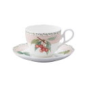 ノリタケ〜Noritake〜オーチャードガーデン(ORCHARD GARDEN)ティー・コーヒー碗皿（スモーキーピンク）ギフトボックス入り