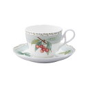 ノリタケ〜Noritake〜オーチャードガーデン(ORCHARD GARDEN)ティー・コーヒー碗皿（アトモスグリーン）ギフトボックス入り