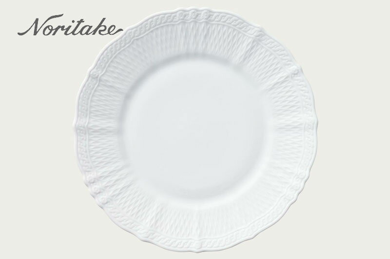 ノリタケ 〜Noritake〜 28cmプレートシェール ブラン(CHER BLANC)※単品商品になります。ギフト箱には入っていません。