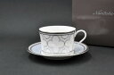 ノリタケ カップ ノリタケ 〜Noritake〜 ティー・コーヒーカップ＆ソーサー(プラチナ)トレフォリオ プラチナ[TREFOLIO PLATINUM][碗皿][カップソーサー］御祝/お祝/贈り物/ギフト/プレゼント誕生日/母の日/父の日/敬老の日/クリスマス内祝/引出物/記念品/上品