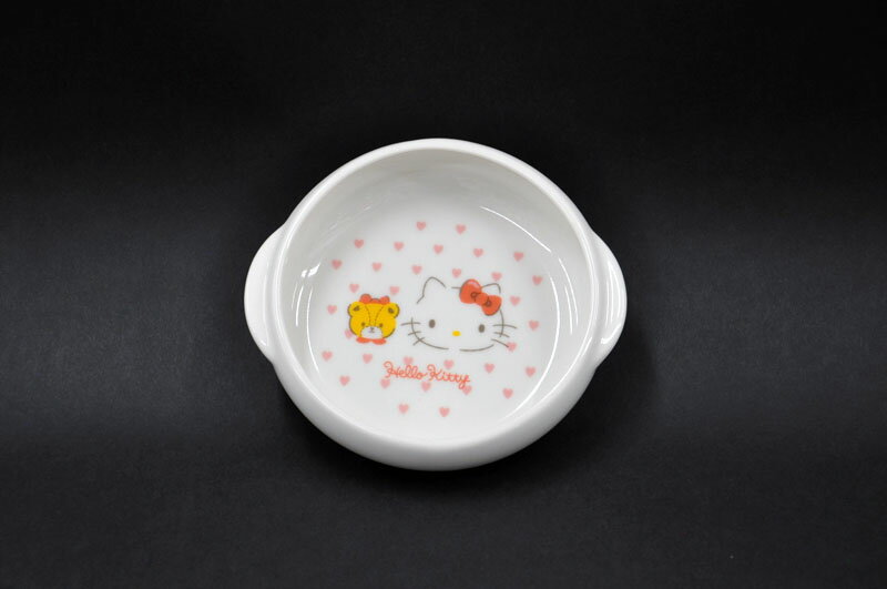 ハローキティ[すくいやすい食器]UDボウル(M) ピンクハート子供食器 電子レンジ対応...