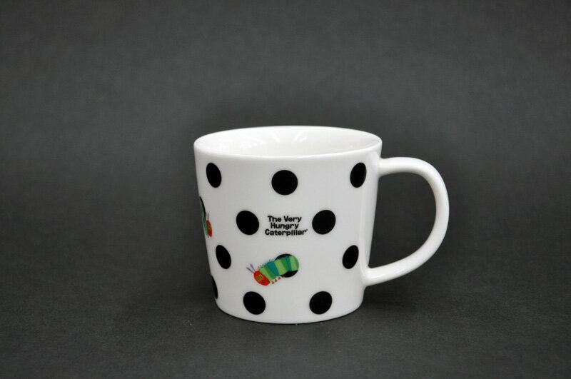 はらぺこあおむしマグM(白)(THE VERY HUNGRY CATERPILLAR)[マグカップ][子供食器][電子レンジ対応][食洗機対応][日本製]お祝/御祝/プレゼント/ギフト/贈り物誕生日/出産/おすすめ/かわいい/人気/絵本/【在庫限り】
