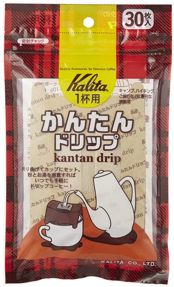 カリタ Kalita かんたんドリップ 1杯用 30枚入り 1杯用 コーヒーフィルター 1