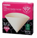 ハリオ HARIO V60用ペーパーフィルター02Mみさらし 40枚入 1〜4杯用 コーヒーペーパーフィルター