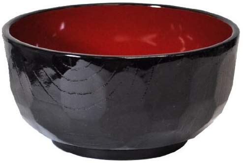 汁椀 お椀 【新亀甲丼 溜】 食洗機・レンジ対応 会津塗のサムネイル