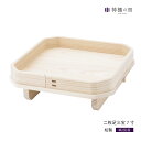 【送料無料】静岡木工 神具 二枚足三宝 7号 三方 お供え 桧 ひのき 月見 お月見