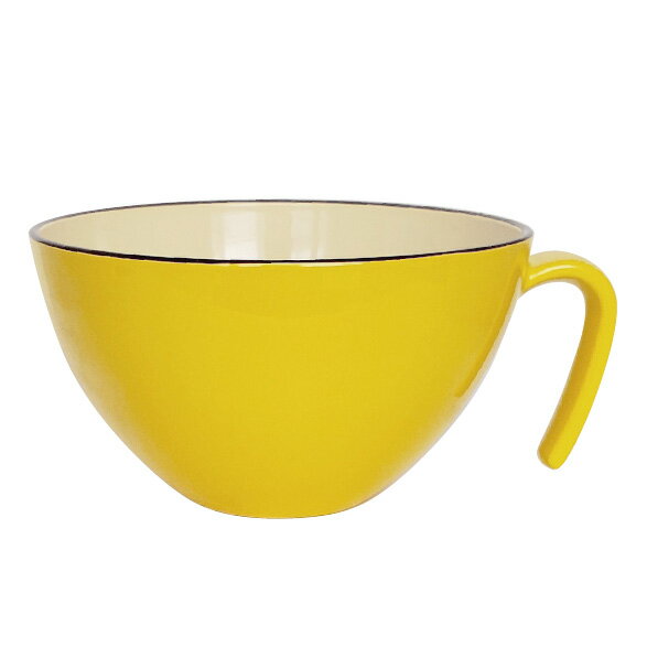 持ちやすい【手付きカップ イエロー】 ハンドル付 樹脂製食器 食洗機・レンジ対応 会津塗
