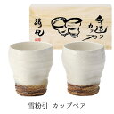 食器セット おしゃれ ペア プレゼント 2025 カップ 木箱入 日本製 結婚祝い 誕生日 雪粉引 実用的