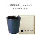 ロックカップ ブラックラスター 二層構造 プレゼント 2025 温冷 陶器 木箱入 日本製 結婚祝い 誕生日 食器 おしゃれ 実用的