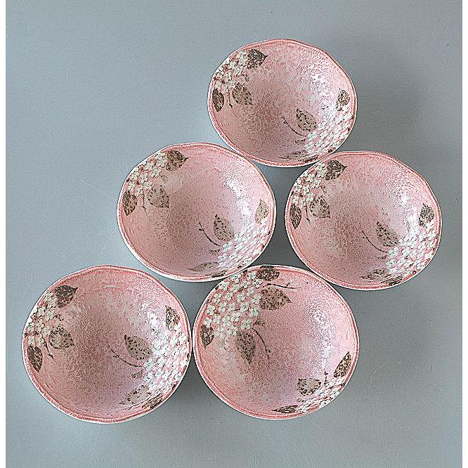 小鉢 5個セット とんすい 取り鉢 白紫陽花