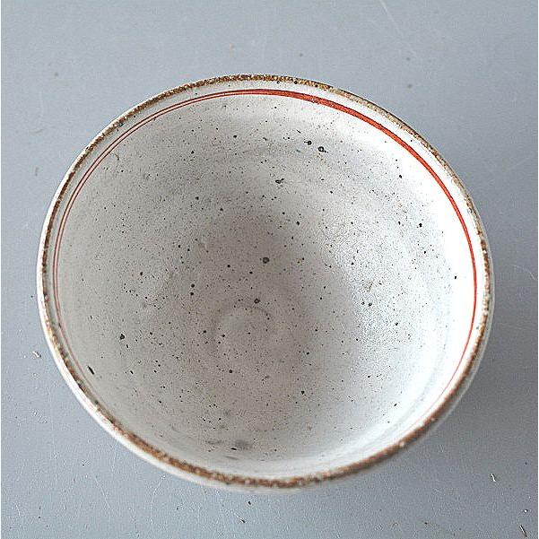 ご飯茶碗 赤絵 てっせん 手作り