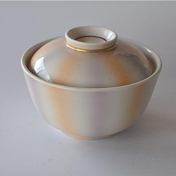 蓋つき碗 十草 オレンジとパープル 4個セット