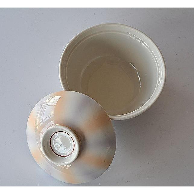 蓋つき碗 十草 オレンジとパープル 4個セット